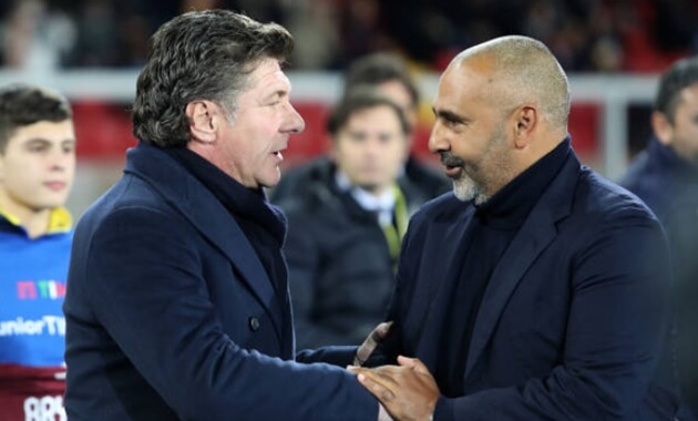 Walter Mazzarri và Fabio Liverani